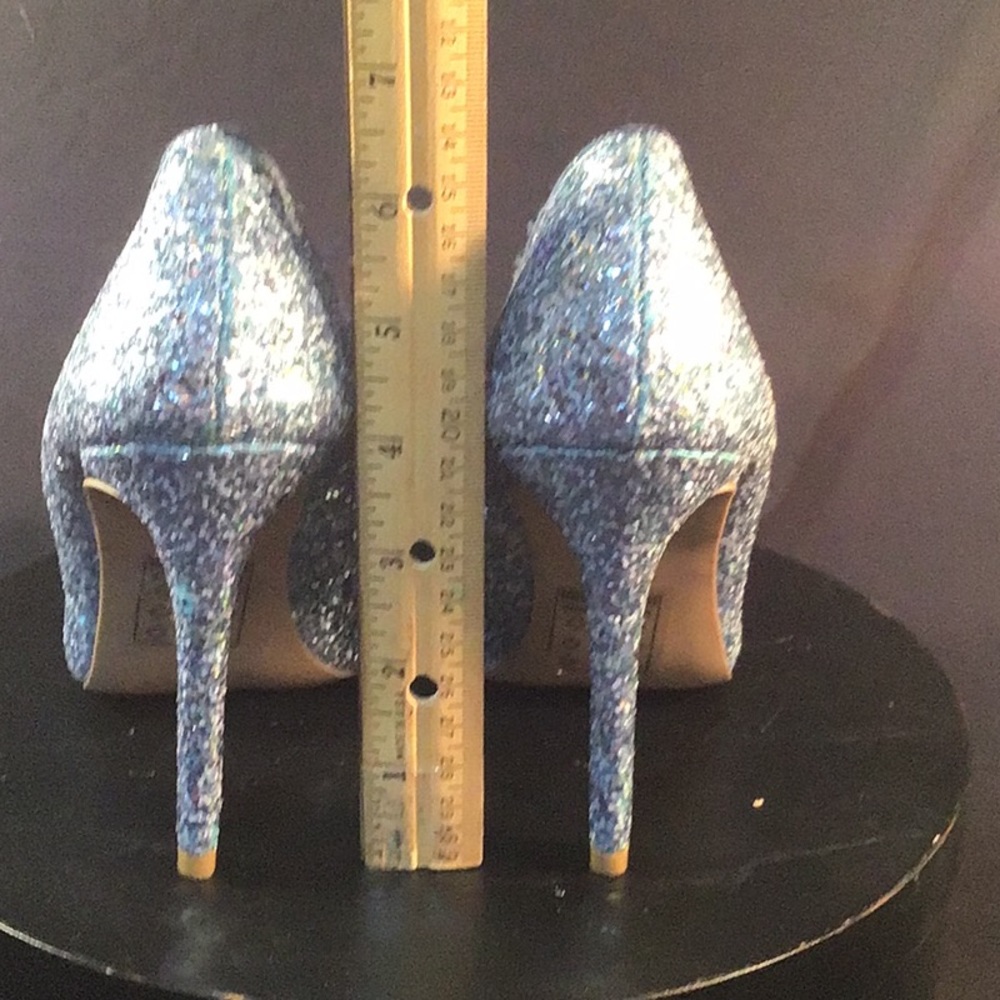 Quips Silver Glitter heels size 7 - Picture 5 of 8